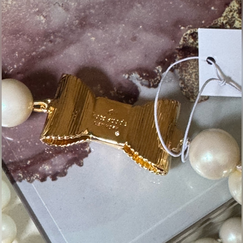 LAST ONE! Kate Spade Pearls Short Necklace NWT! - Picture 3 of 12